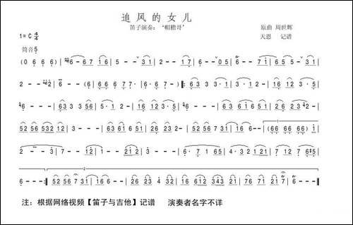 追风的女儿-笛子与吉他