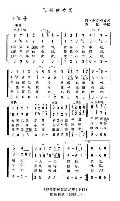 飞翔的夜莺-俄
