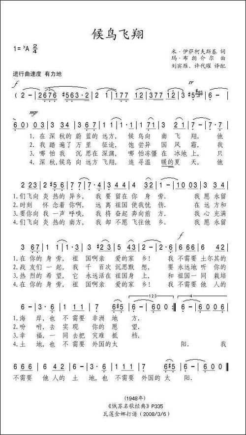 候鸟飞翔-俄
