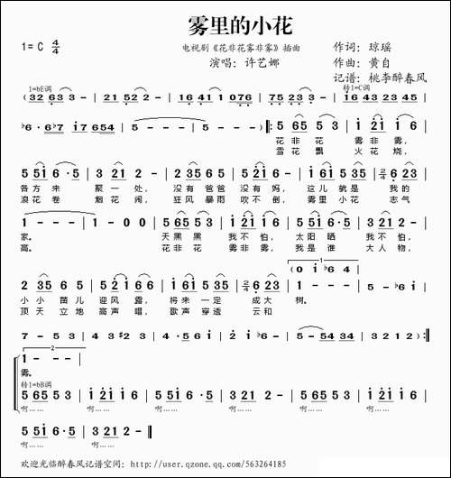 雾里的小花-《花非花雾非雾》插曲