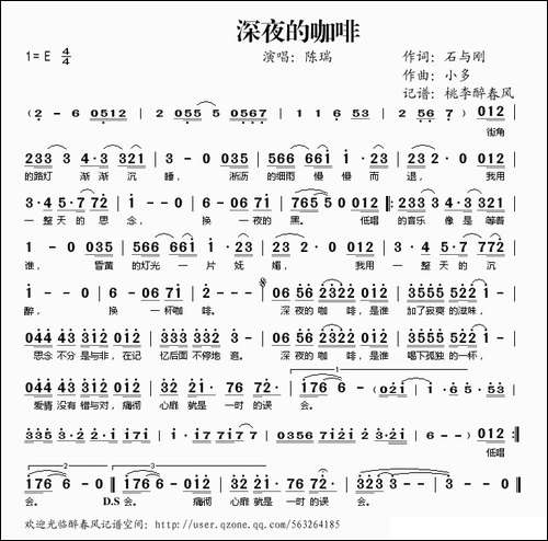 深夜的咖啡