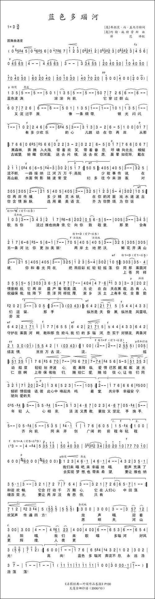 蓝色多瑙河-奥