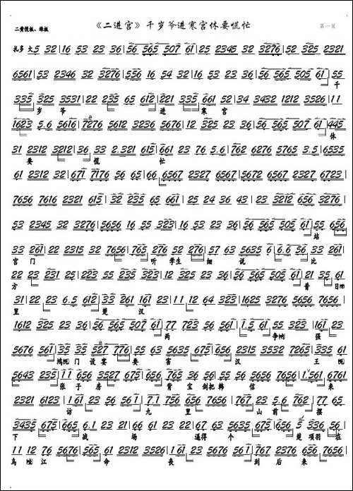 《二进宫》千岁爷进寒宫休要慌忙-京剧《大探二》选段京胡