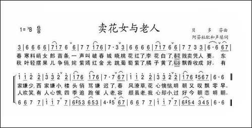 卖花女与老人