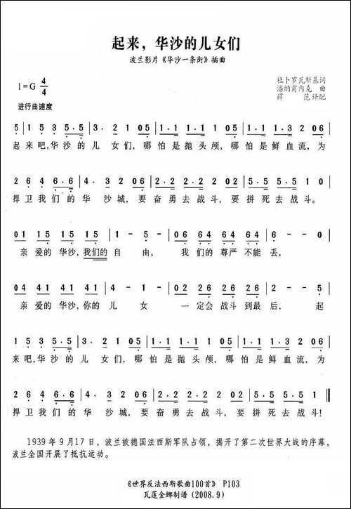 起来华沙的儿女们-波兰