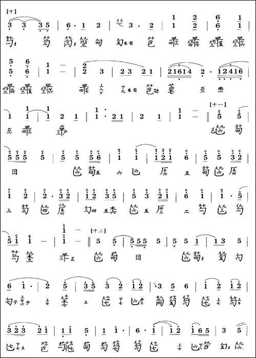 墨子悲丝-古琴谱-C调-简谱+减字谱-简谱|古筝古琴谱