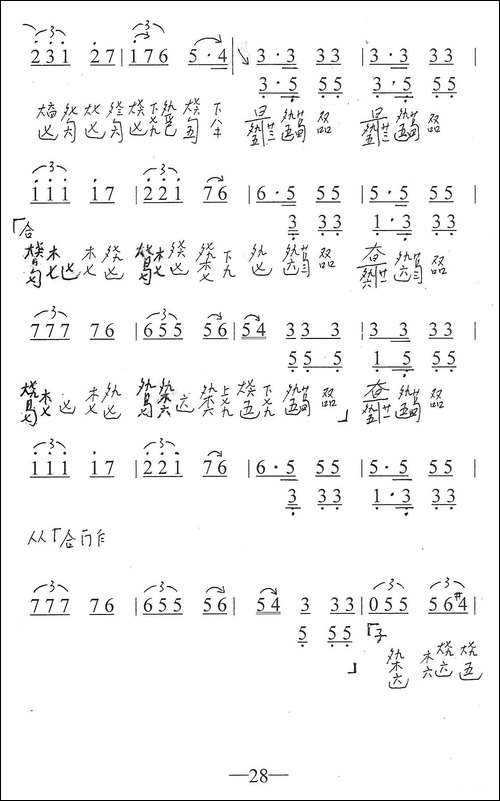 鸽子-古琴曲、简谱+减字谱-简谱|古筝古琴谱