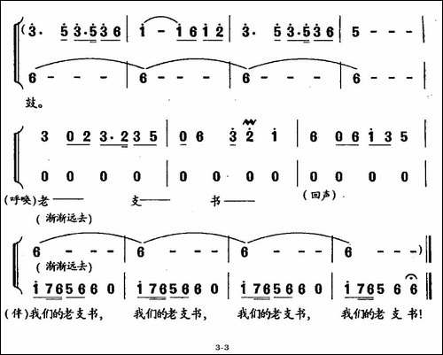 我们的老支书-赵永红词-吴解元曲-合唱曲谱