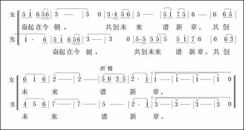 汕尾是个好港湾-男女声二重唱-合唱曲谱