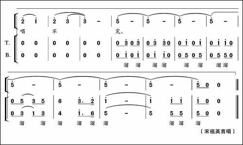 溜溜的水乡-独唱+伴唱-合唱曲谱
