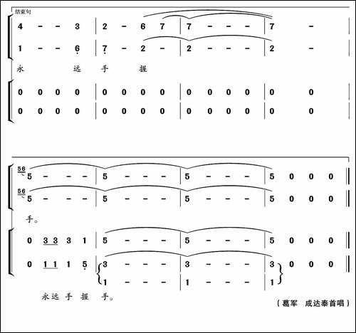 相聚在陶都--永远手握手-又名：相聚陶都-合唱曲谱