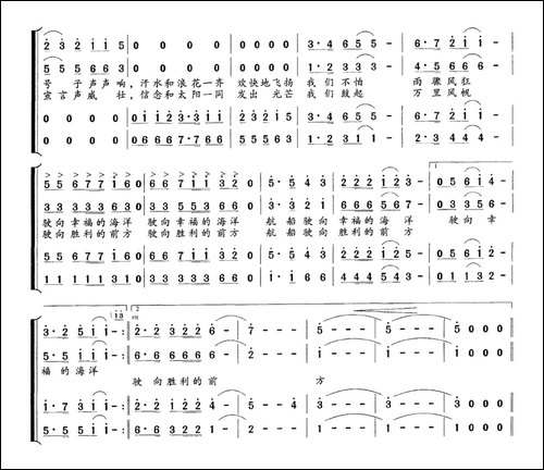 中国今天去远航-领唱、合唱-合唱曲谱