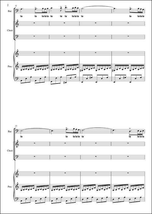 无字歌-电视剧《黄河》主题曲、正谱-合唱曲谱