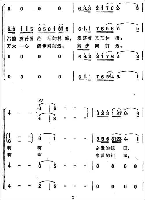 祖国永远是春天-陈克正词-时乐蒙曲-合唱曲谱