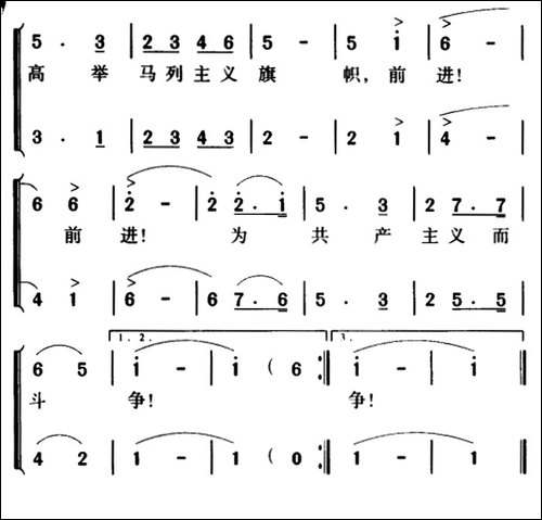 军歌金曲：雷锋，我们的战友-合唱曲谱