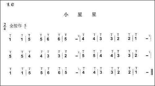 葫芦丝技巧练习之一：单吐练习-葫芦丝谱