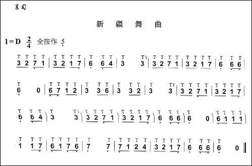 葫芦丝技巧练习之一：单吐练习-葫芦丝谱