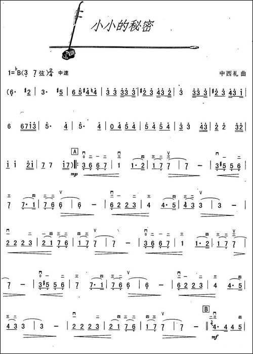 小小的秘密-胡琴