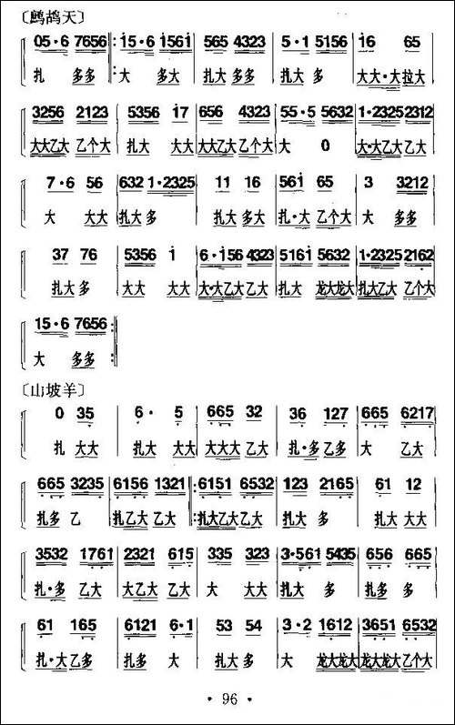 胡琴曲牌：套鼓子-胡琴