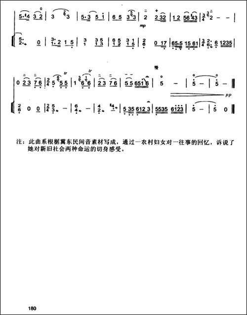 如诉曲-宋国生作曲版、扬琴伴奏谱1-胡琴