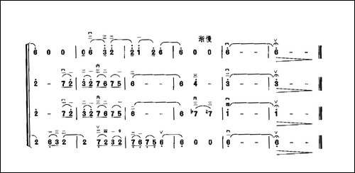 胡琴四重奏练习曲-胡琴