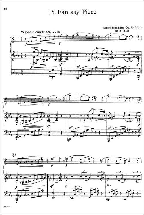15首古典萨克斯独奏曲：15、Fantasy-Piece-中音-胡琴