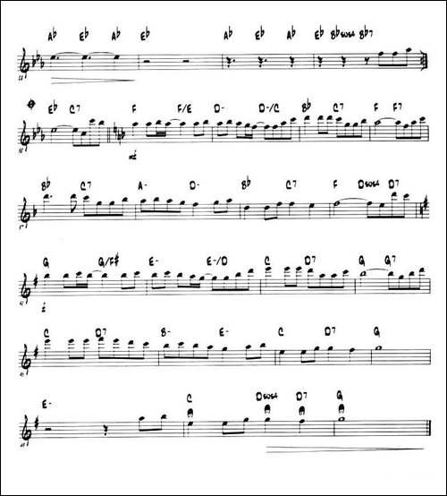 童话-第一中音萨克斯、爵士乐版-胡琴