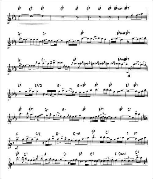 童话-第二中音萨克斯、爵士乐版-胡琴