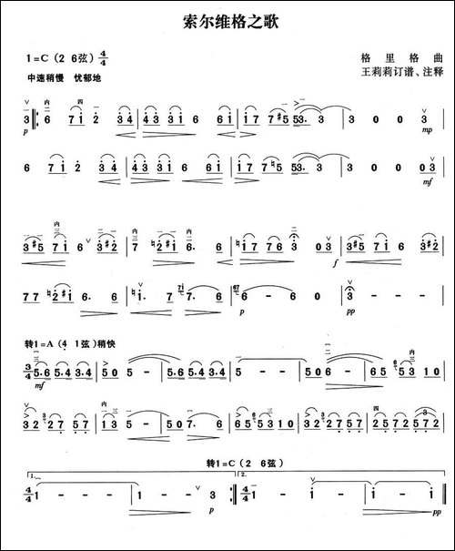 索尔维格之歌-胡琴