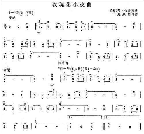 玫瑰花小夜曲-胡琴