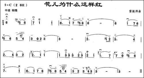花儿为什么这样红-胡琴