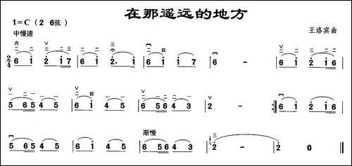 在那遥远的地方-胡琴