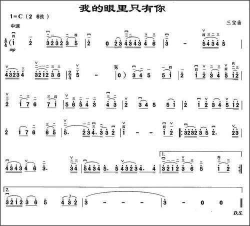 我的眼里只有你-胡琴
