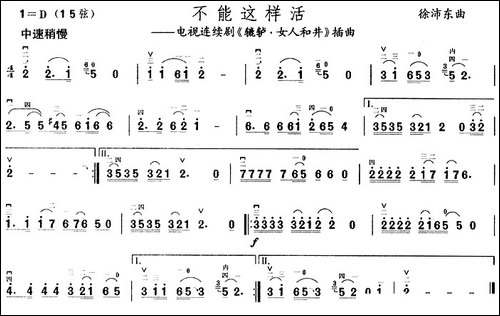 不能这样活-电视剧《辘轳·女人和井》插曲-胡琴