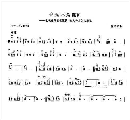 命运不是辘轳-电视剧《辘轳·女人和井》主题曲-胡琴