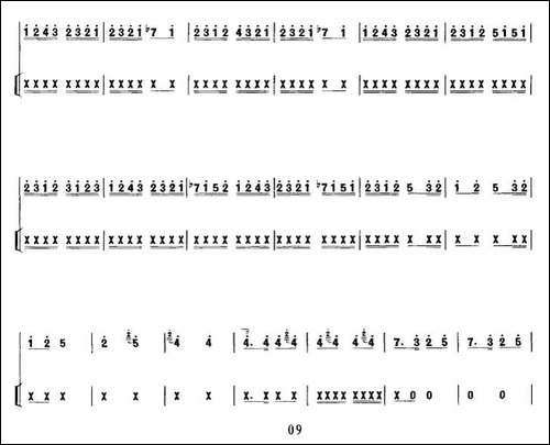 秦腔牌子曲-中音板胡+扬琴伴奏-胡琴