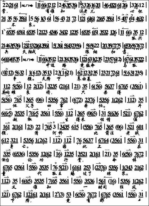 劝梓童休得要把本奏上-《摘缨会》选段、琴谱-京剧唱谱