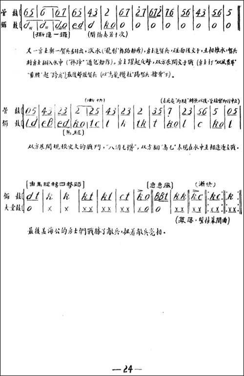 雁荡山·第三场-水战-京剧唱谱