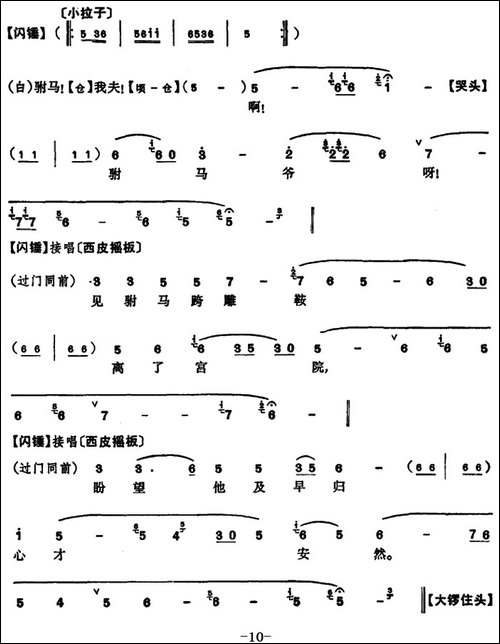程砚秋唱腔集：《坐宫盗令》-京剧唱谱