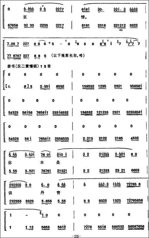 程砚秋唱腔集：《文姬归汉》-京剧唱谱