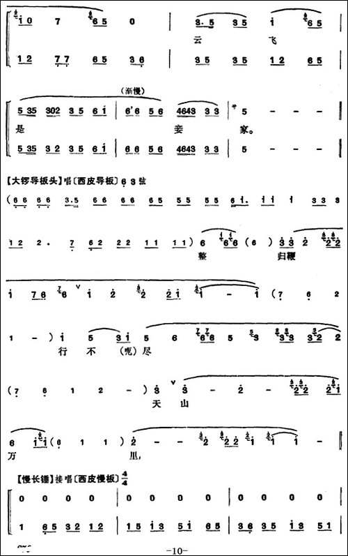 程砚秋唱腔集：《文姬归汉》-京剧唱谱