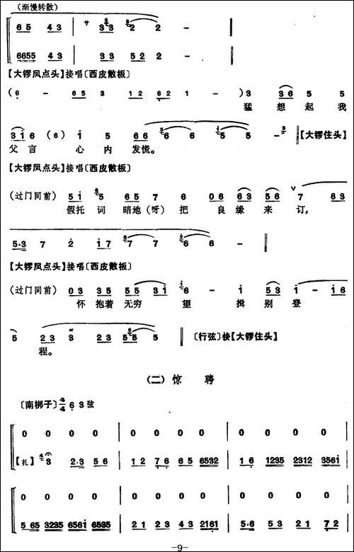 程砚秋唱腔集：《英台抗婚》-京剧唱谱