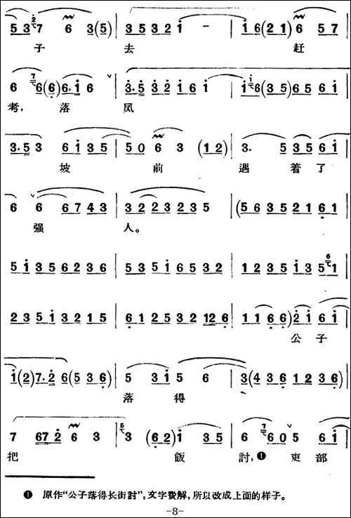 京剧唱腔选·青衣：玉堂春-苏三唱段-京剧唱谱