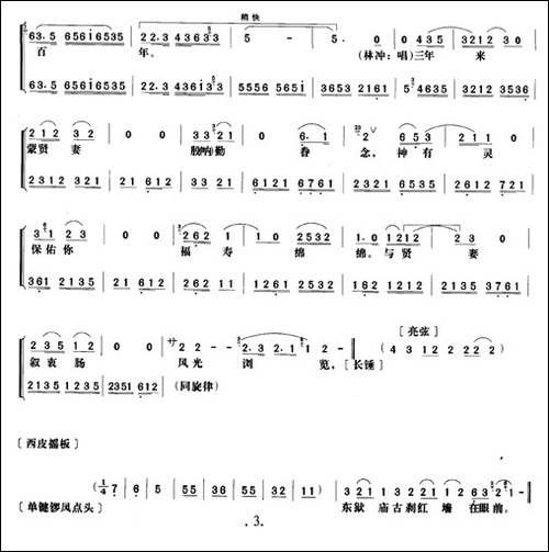 《野猪林》第二场-唱谱-京剧唱谱