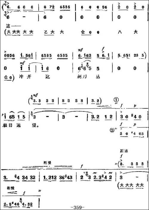 革命现代京剧《杜鹃山》主要唱段：无产者-第二场-柯湘唱段-京剧唱谱