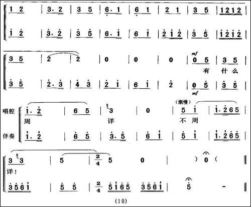 想当初老子的队伍才开张-《沙家滨·智斗》唱段-京剧唱谱