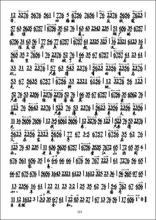 臣不奏前三皇后代五帝-《大探二·大保国》选段、琴谱-京剧唱谱