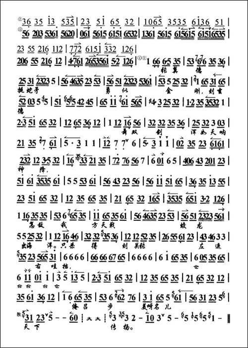 那一日在虎牢大摆战场-《小晏》选段、琴谱-京剧唱谱