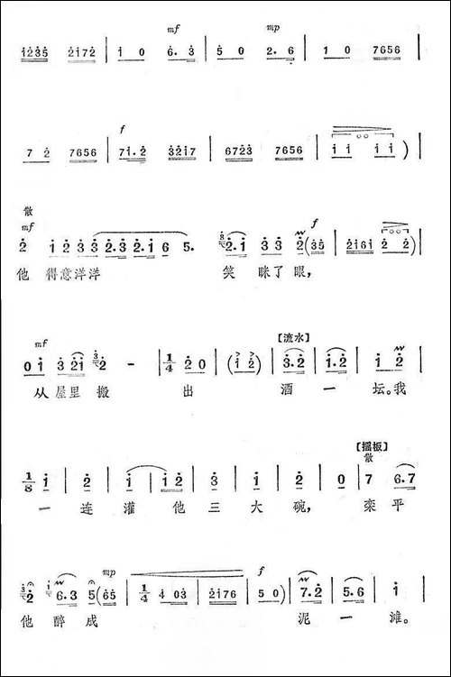 提起栾平-《智取威虎山》选段-京剧唱谱