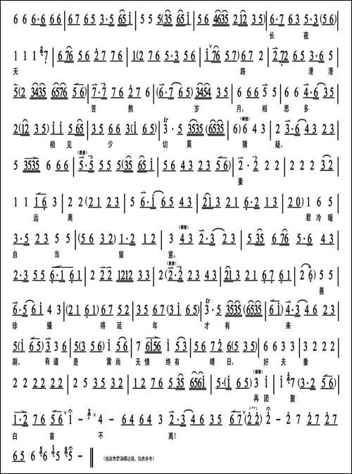 望官人切莫要灰心自弃-《刘芝兰》选段、琴谱-京剧唱谱